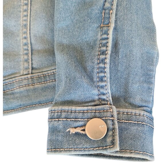 The Children's Place Denim Jacket Girls 3T Snap Buttons Classic Blue Wash *Read - Picture 7 of 7